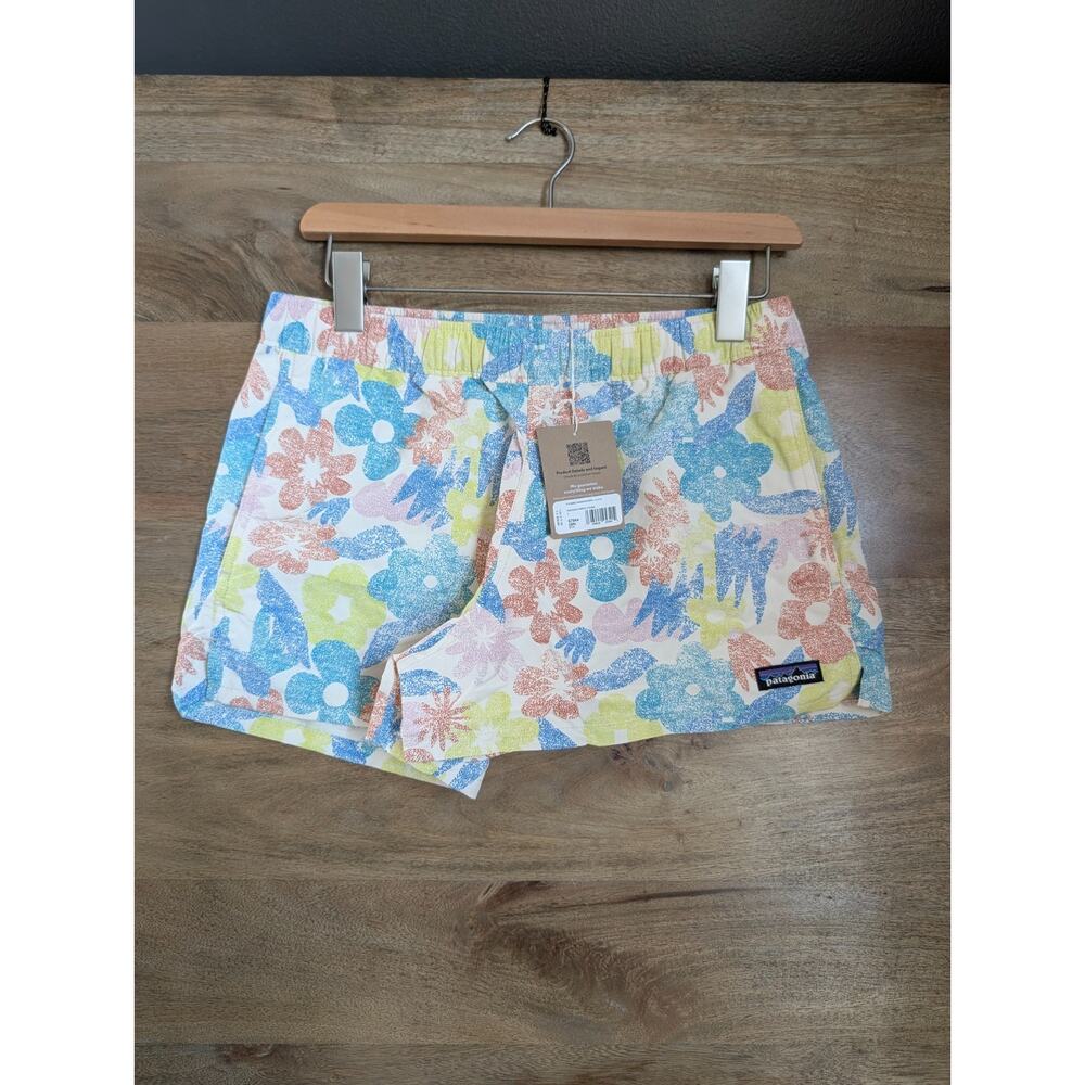 Patagonia Barely Baggies Shorts Women S Multi Channeling Spring Natural 2.5" NWT